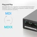 Mercusys MS105GP 5-Port Gigabit Desktop Switch with 4-Port PoE+ PORT: 4× Gigabit PoE+ Ports, 1× Gigabit Non-PoE Port