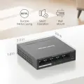 Mercusys MS105GP 5-Port Gigabit Desktop Switch with 4-Port PoE+ PORT: 4× Gigabit PoE+ Ports, 1× Gigabit Non-PoE Port