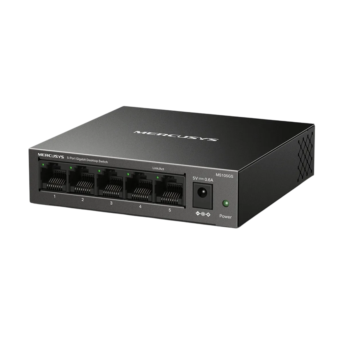 Mercusys MS105GS 5-Port Gigabit Desktop Switch PORT: 5× Gigabit Ports