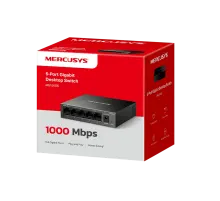 Mercusys MS105GS 5-Port Gigabit Desktop Switch PORT: 5× Gigabit Ports
