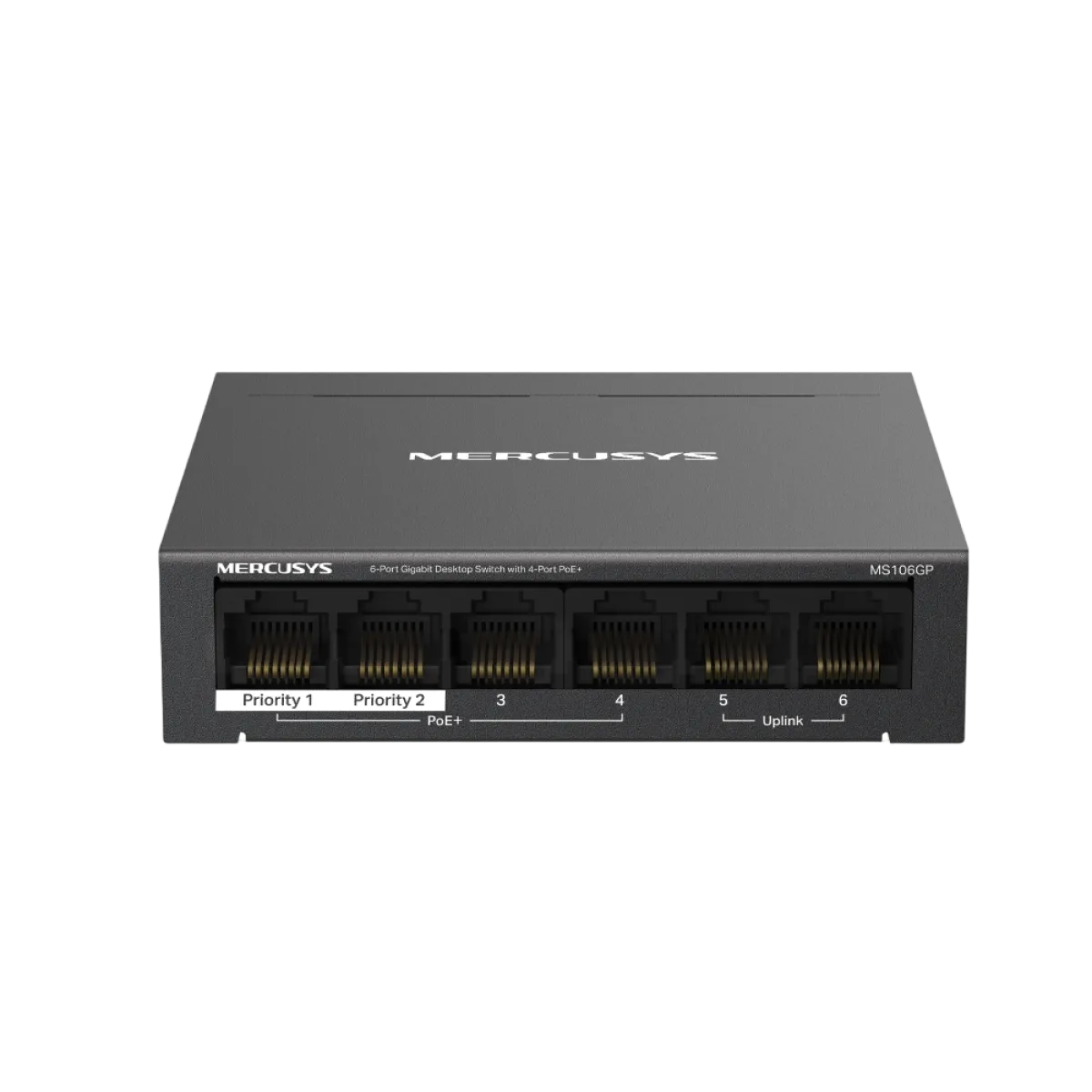 Mercusys MS106GP / Настольный гигабитный коммутатор с 6 портами и поддержкой PoE+ с 4 портами