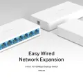 Mercusys MS108 8-Port 10/100Mbps Desktop Switch PORT: 8× 10/100 Mbps Ports