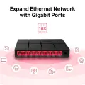 Mercusys MS108G 8-Port Gigabit Desktop Switch PORT: 8× Gigabit Ports