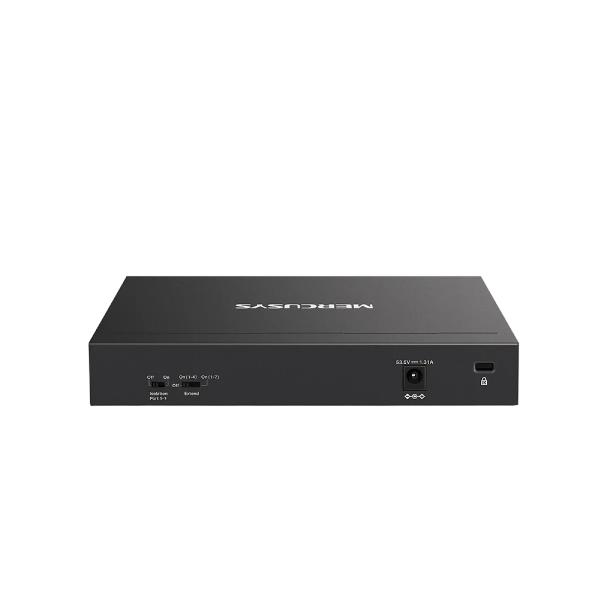 Mercusys MS108GP 8-Port Gigabit Desktop Switch with 7-Port PoE+ PORT: 7× Gigabit PoE+ Ports, 1× Gigabit Non-PoE Ports