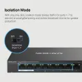 Mercusys MS108GP 8-Port Gigabit Desktop Switch with 7-Port PoE+ PORT: 7× Gigabit PoE+ Ports, 1× Gigabit Non-PoE Ports