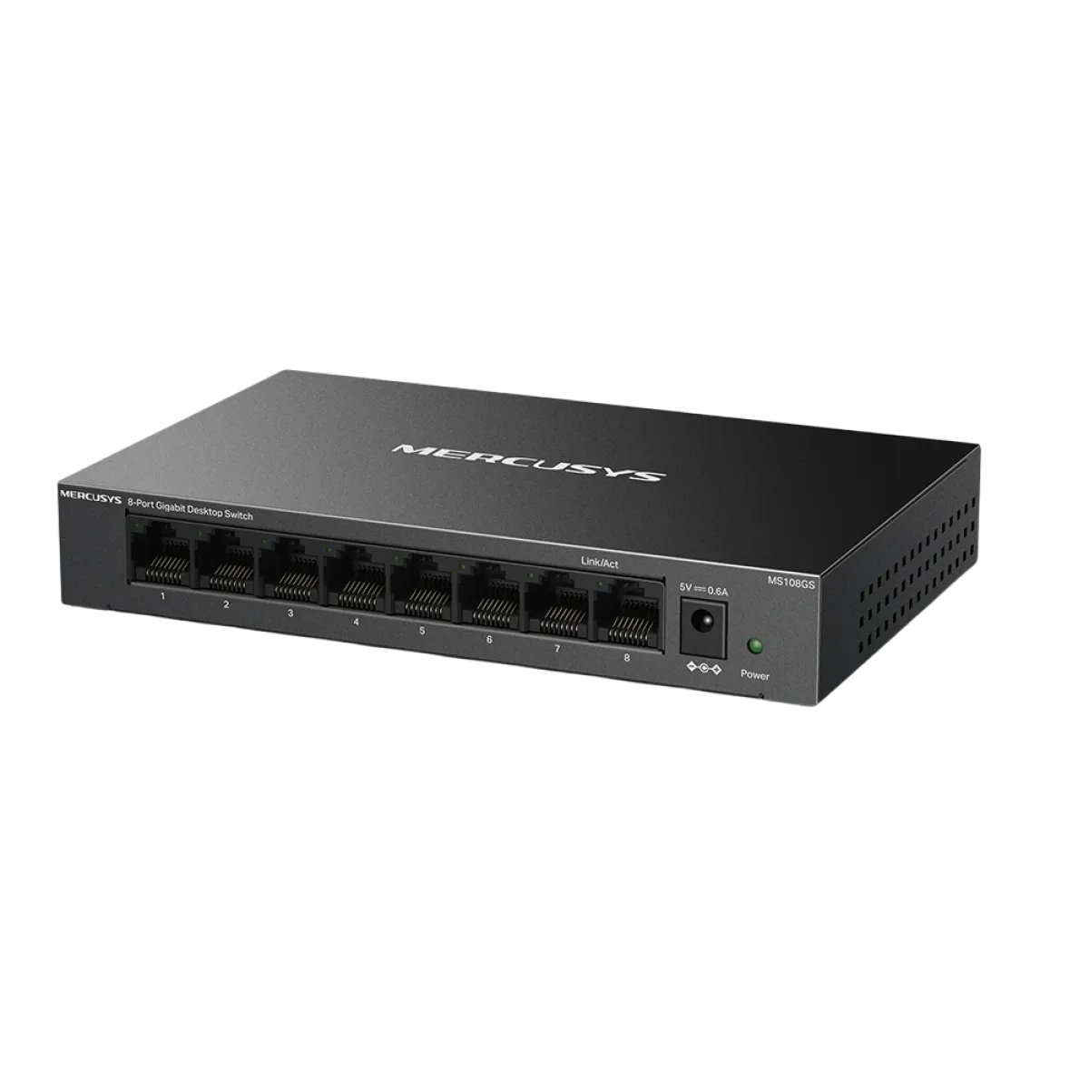 Mercusys MS108GS 8-Port Gigabit Desktop Switch PORT: 8× Gigabit Ports