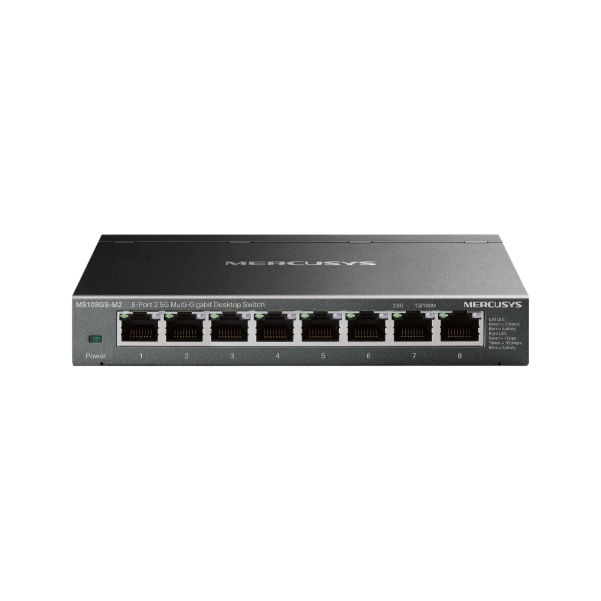 Mercusys MS108GS-M2 / 8-портовый настольный коммутатор 2,5G Мультигигабит