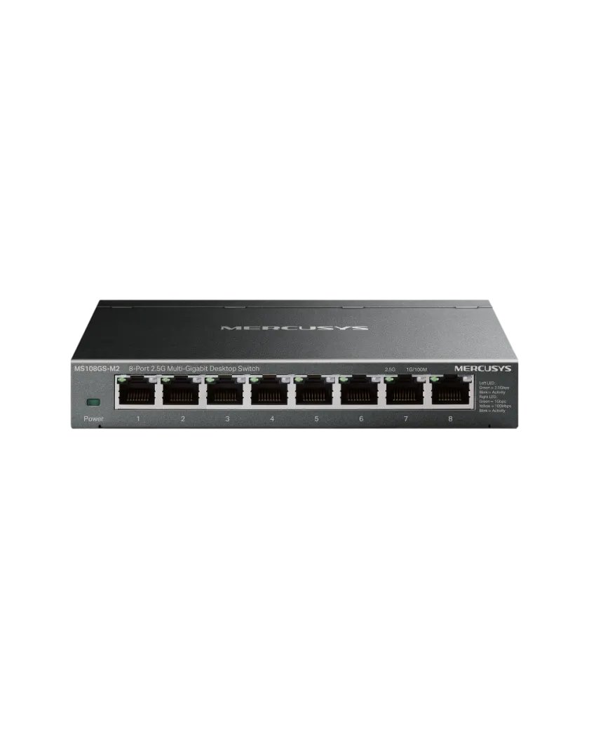Mercusys MS108GS-M2 / 8-портовый настольный коммутатор 2,5G Мультигигабит