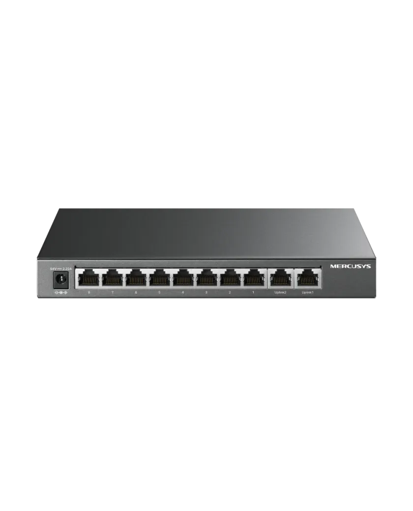 Mercusys MS110GMP / Настольный гигабитный коммутатор на 10 портов с поддержкой PoE+ на 8 портов