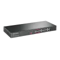 Mercusys MS118CP / 16-портовый коммутатор для установки в стойку 10/100 Мбит/с + 2-портовый гигабитный коммутатор с поддержкой PoE+ на 16 портов