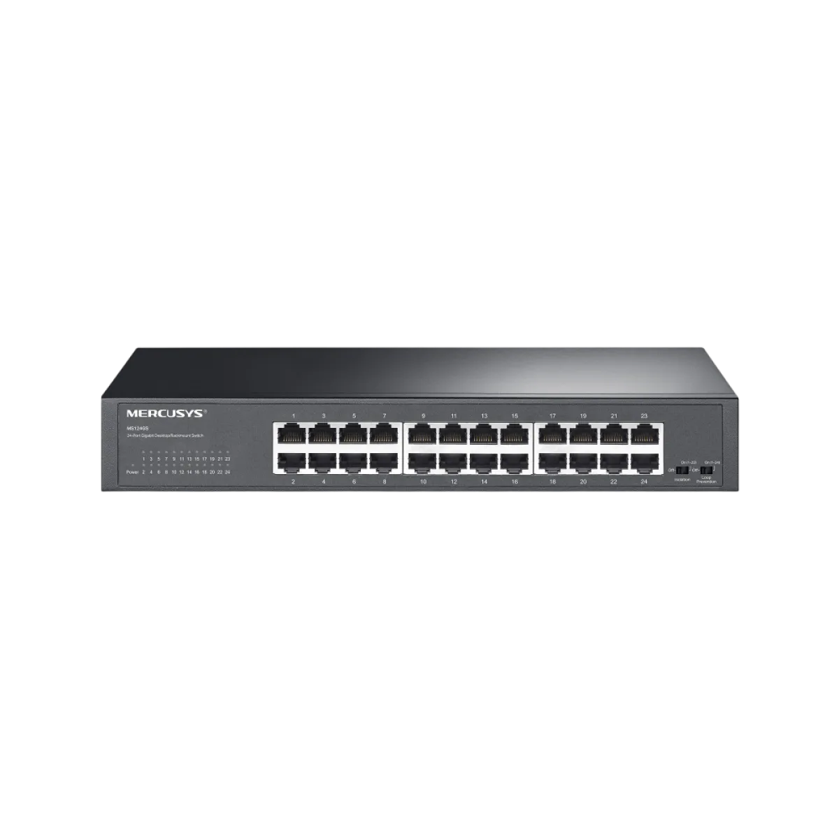 Mercusys MS124GS / 24-портовый гигабитный коммутатор для настольного/стоечного монтажа