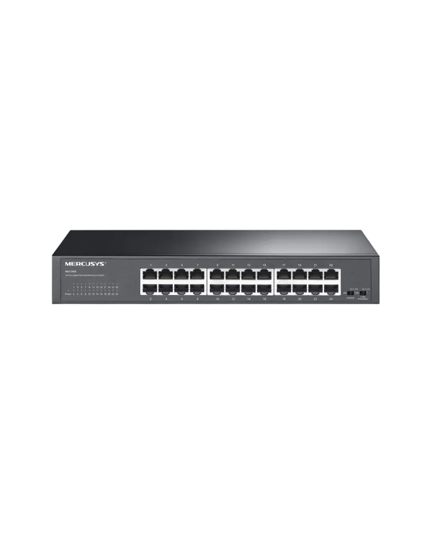 Mercusys MS124GS / 24-портовый гигабитный коммутатор для настольного/стоечного монтажа