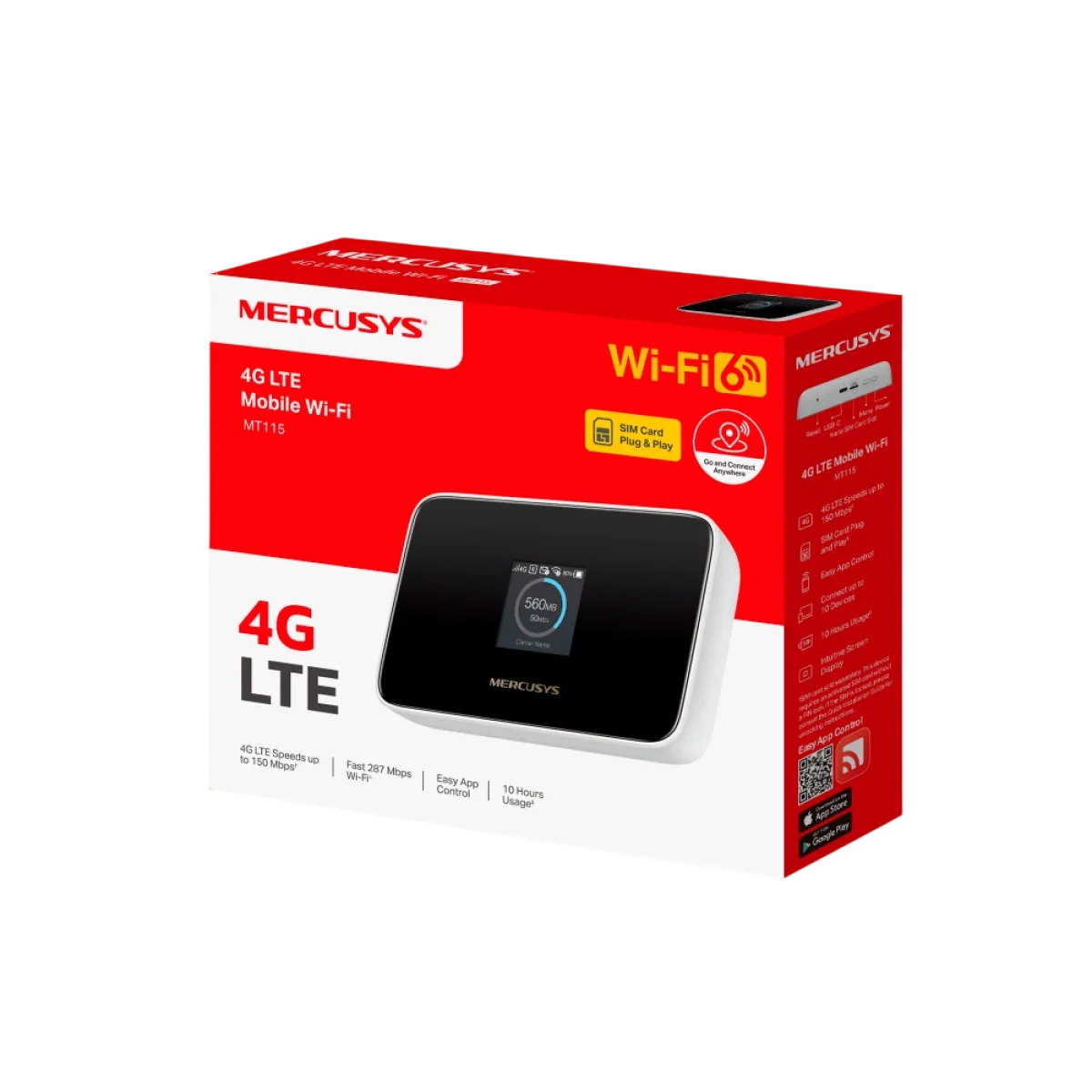 Mercusys MT115 / Мобильный Wi-Fi 4G LTE