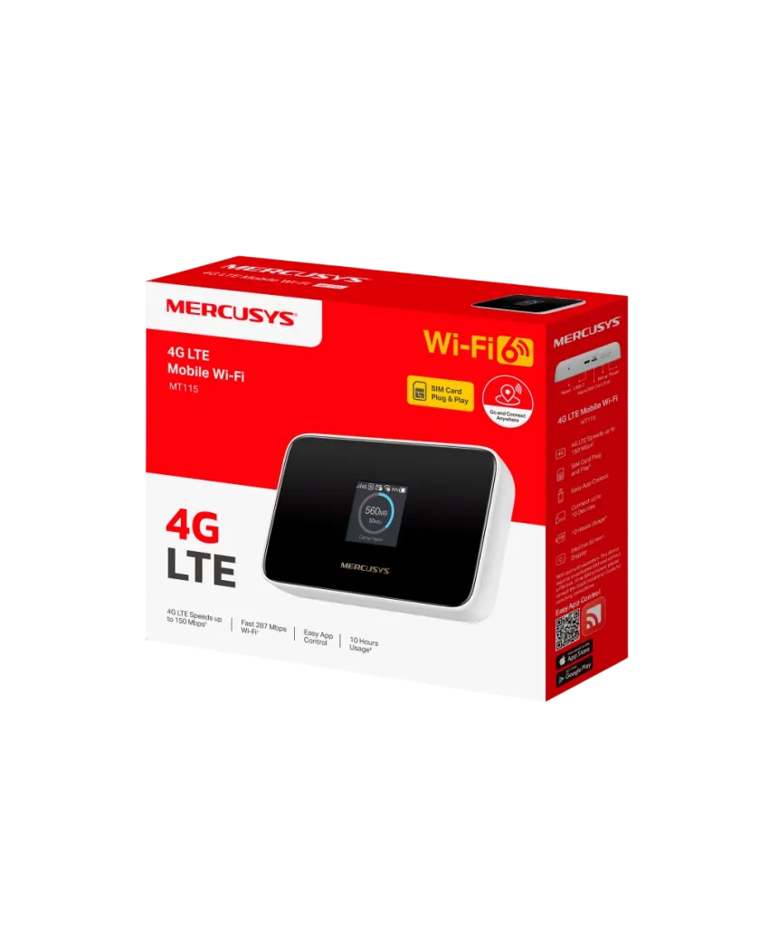 Mercusys MT115 / Мобильный Wi-Fi 4G LTE