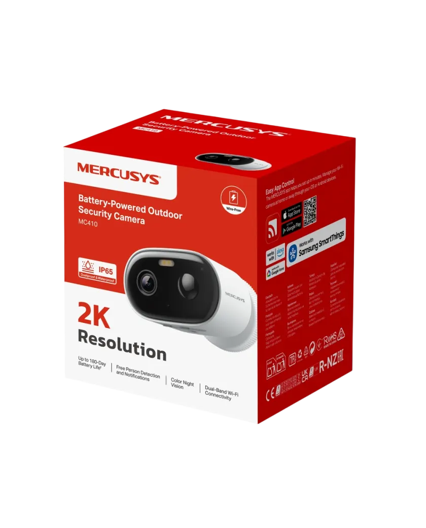 Умная уличная Wi-Fi камера MERCUSYS MC410 2K 3MP