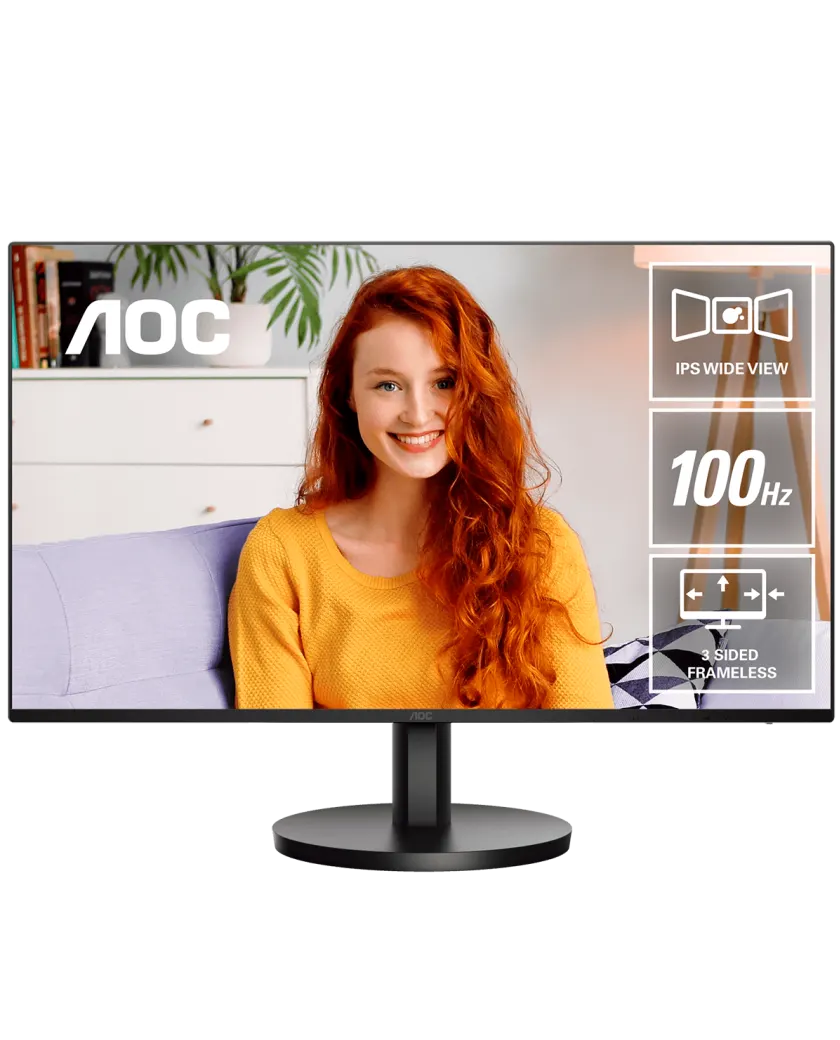 Монитор AOC 24B3HA2/01 - 23.8" FHD IPS, 100Hz / Black