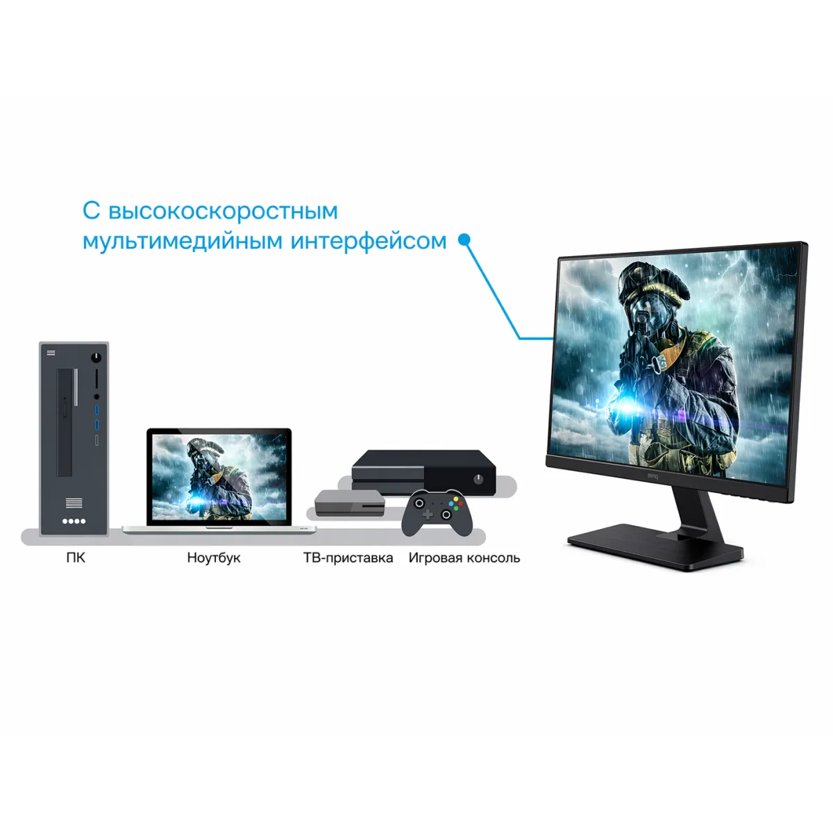 Монитор BenQ GW2475H - 23.8" FHD IPS / Black