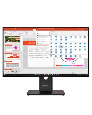 Монитор Lenovo T27QD-40 - 27" (2560x1440) IPS, 120Hz / Black