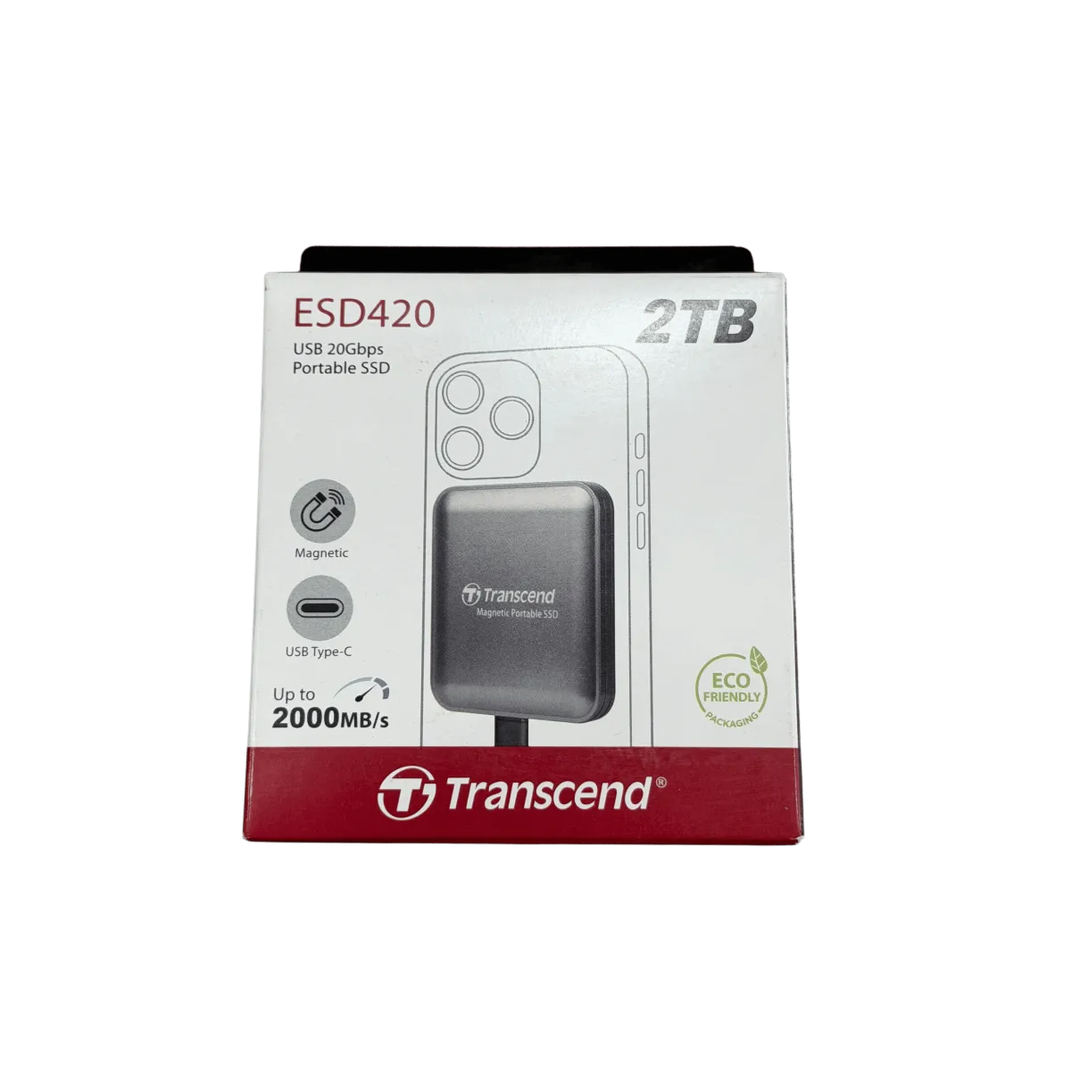 Внешний SSD накопитель Transend TS2TESD420C MagSafe 2TБ / Grey