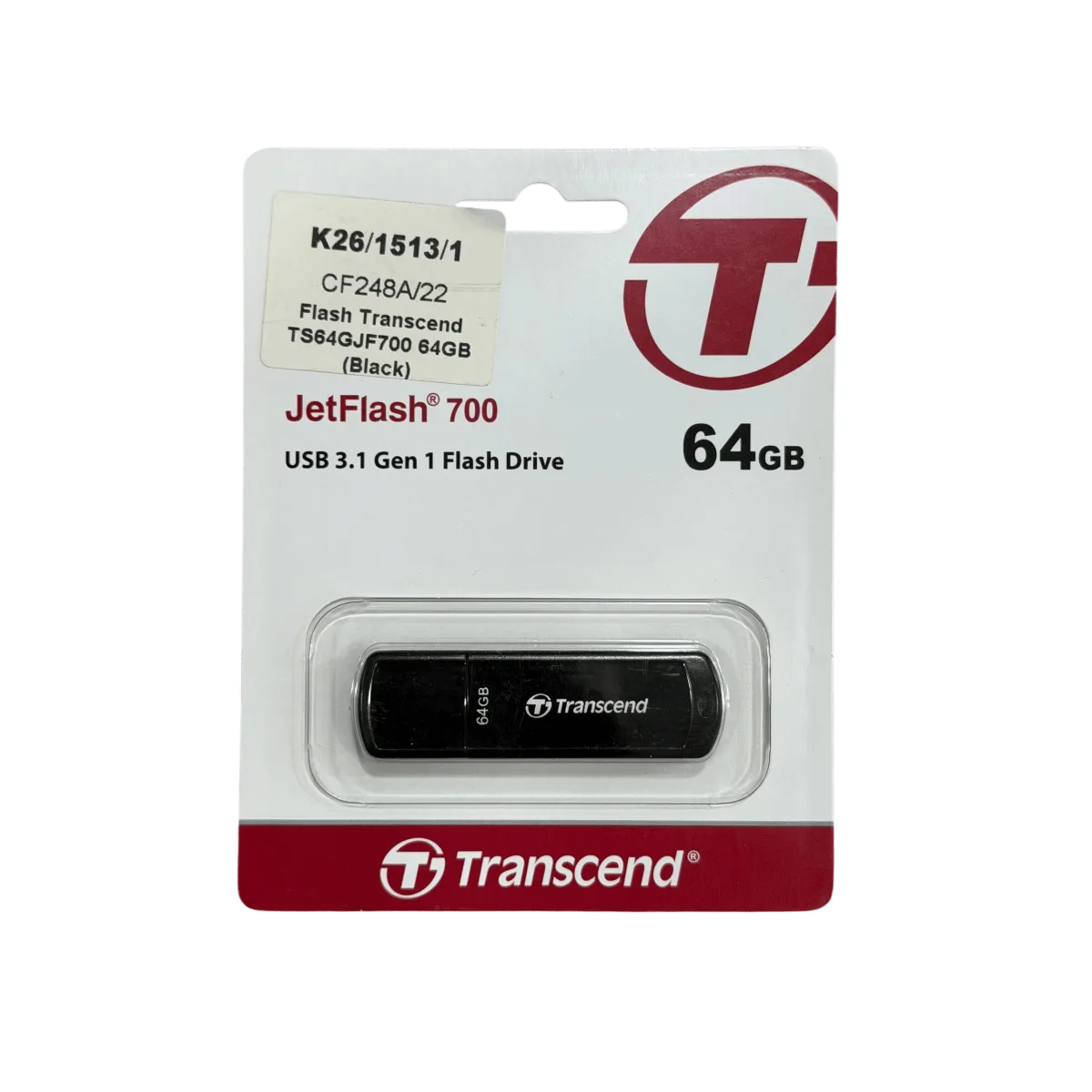 USB-флешка Transcend JetFlash 700 (TS64GJF700) 64GB / Black