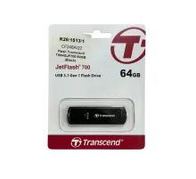 USB-флешка Transcend JetFlash 700 (TS64GJF700) 64GB / Black