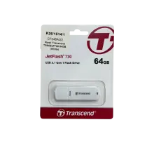 USB-флешка Transcend JetFlash 730 (TS64GJF730) 64GB / White