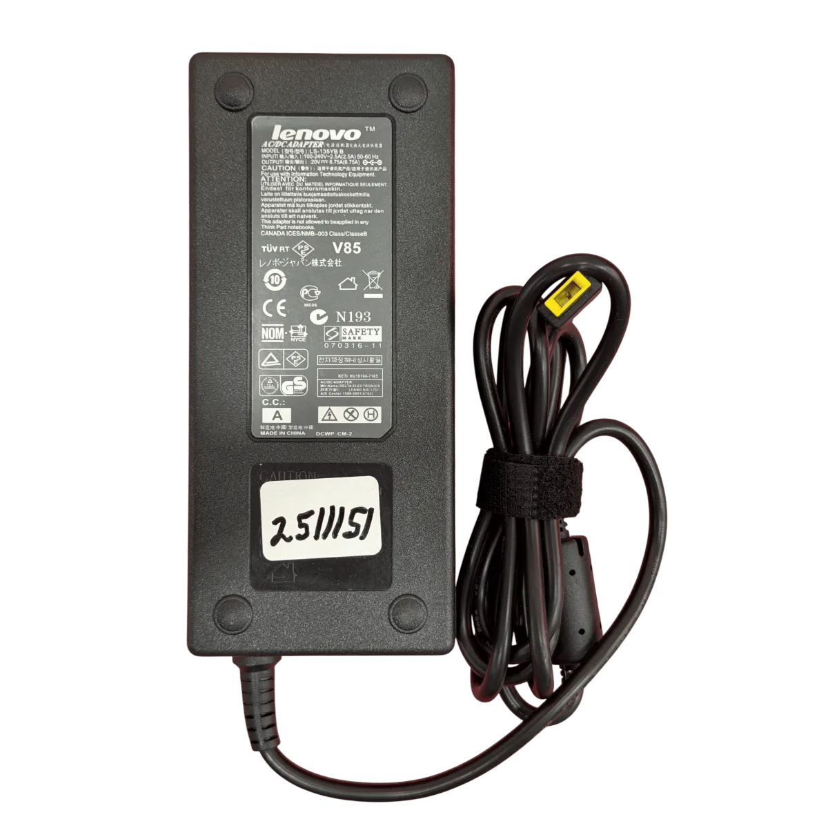Блок питания для ноутбука Lenovo 135W 100-240V 20V 6.75A