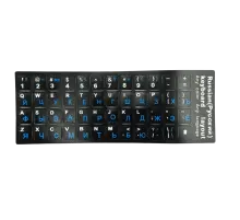 Наклейка для клавиатуры RU / Black, White, Grey