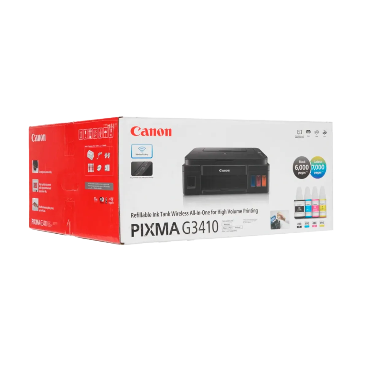 МФУ Canon Pixma G3410 / A4 цветной струйный Ink MFP (3-в-1) Printer Scanner Copier Wi-Fi