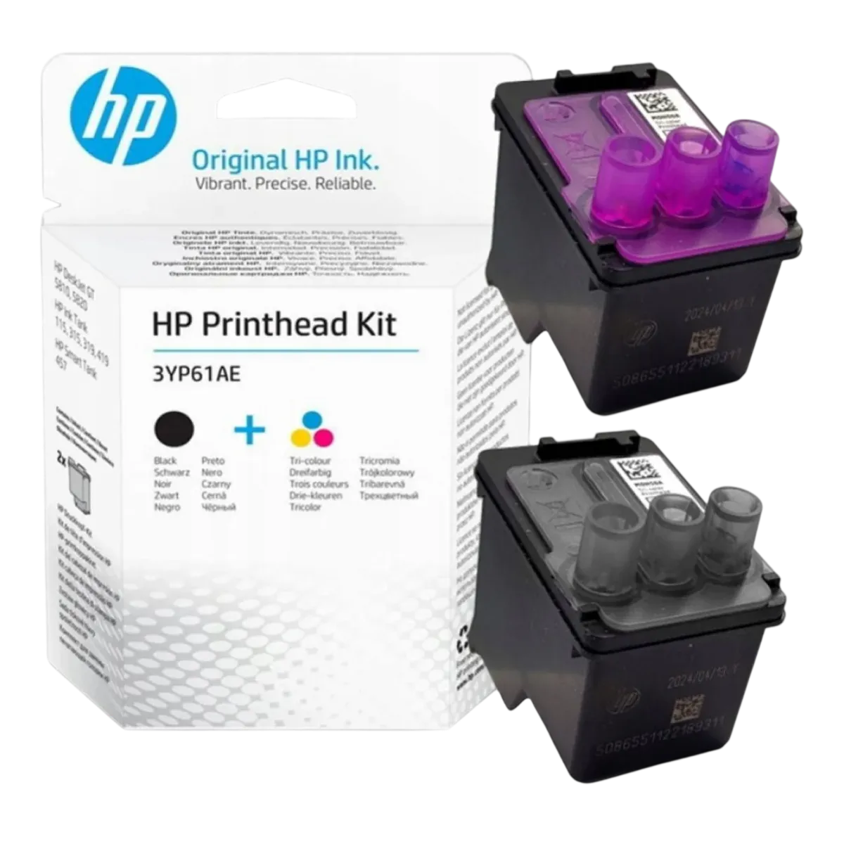 Комплект печатающих головок (ч/б +цв) для серий HP InkTank