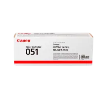 Картридж Canon CRG 051 Black для устройств серий MF264dw, MF267dw, MF269dw, LBP162dw