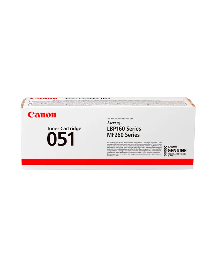 Картридж Canon CRG 051 Black для устройств серий MF264dw, MF267dw, MF269dw, LBP162dw