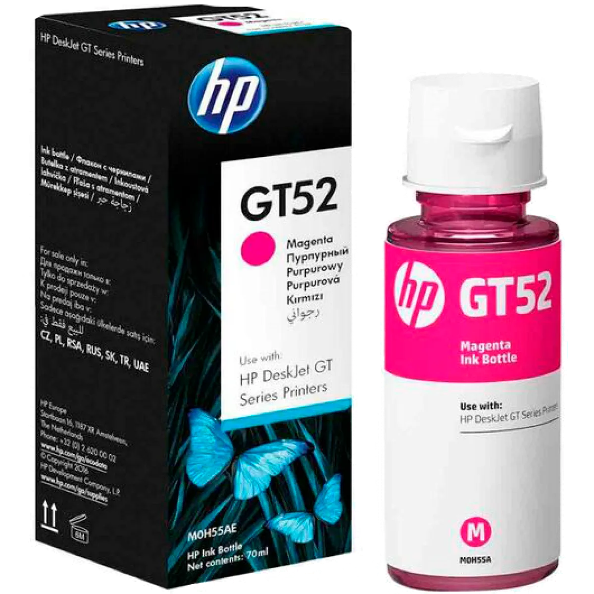 Чернила HP GT52 (Magenta) для струйных принтеров HP InkTank / SmartTank