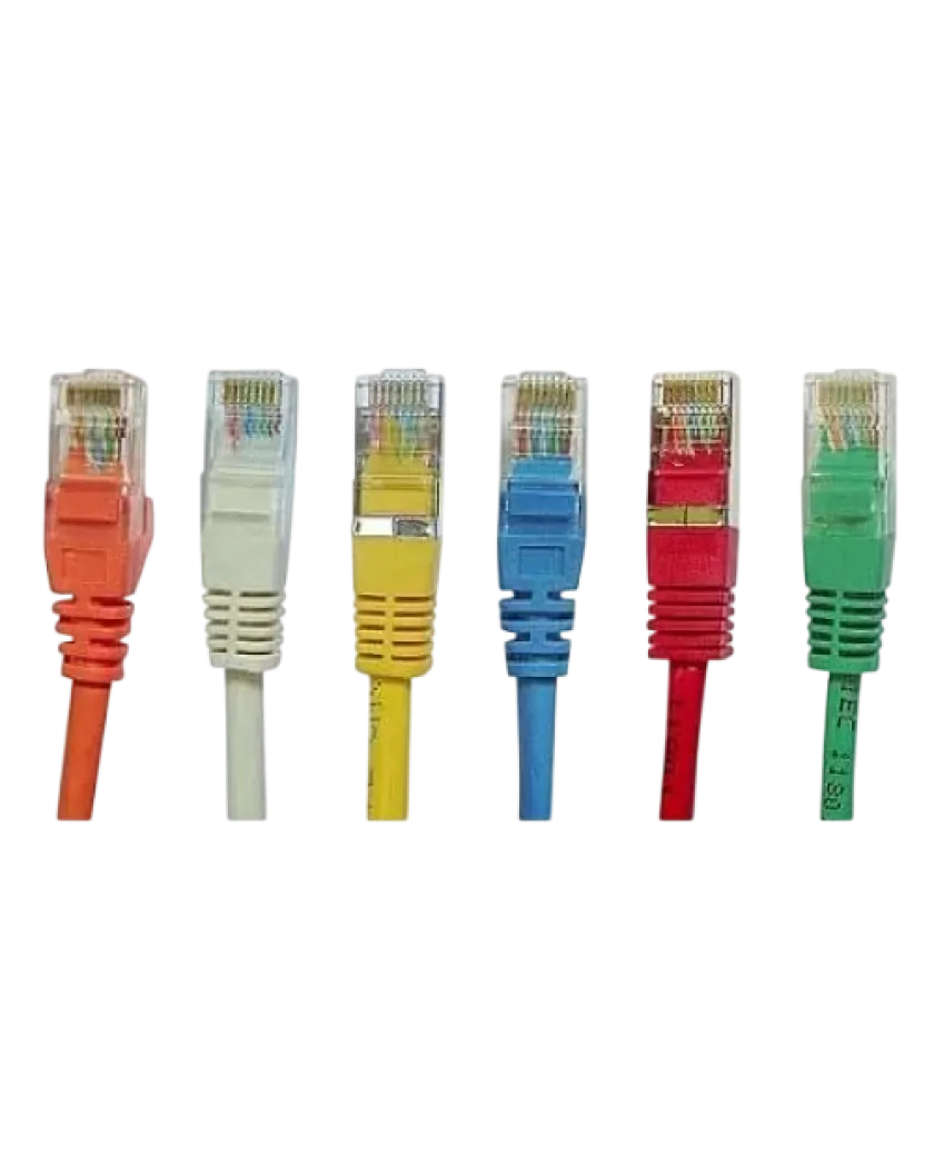Патч-корд Lansan UTP Cat5e (1м) Белый/ Жёлтый/ Красный/ Синий