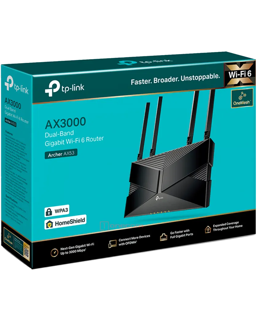 TP-Link Archer AX53 / AX3000 Беспроводной двухдиапазонный маршрутизатор Wi-Fi 6