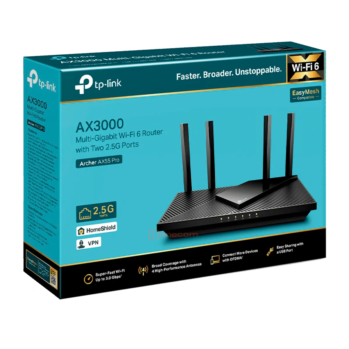 TP-Link Archer AX55 PRO / AX3000 Беспроводной двухдиапазонный маршрутизатор Wi-Fi 6
