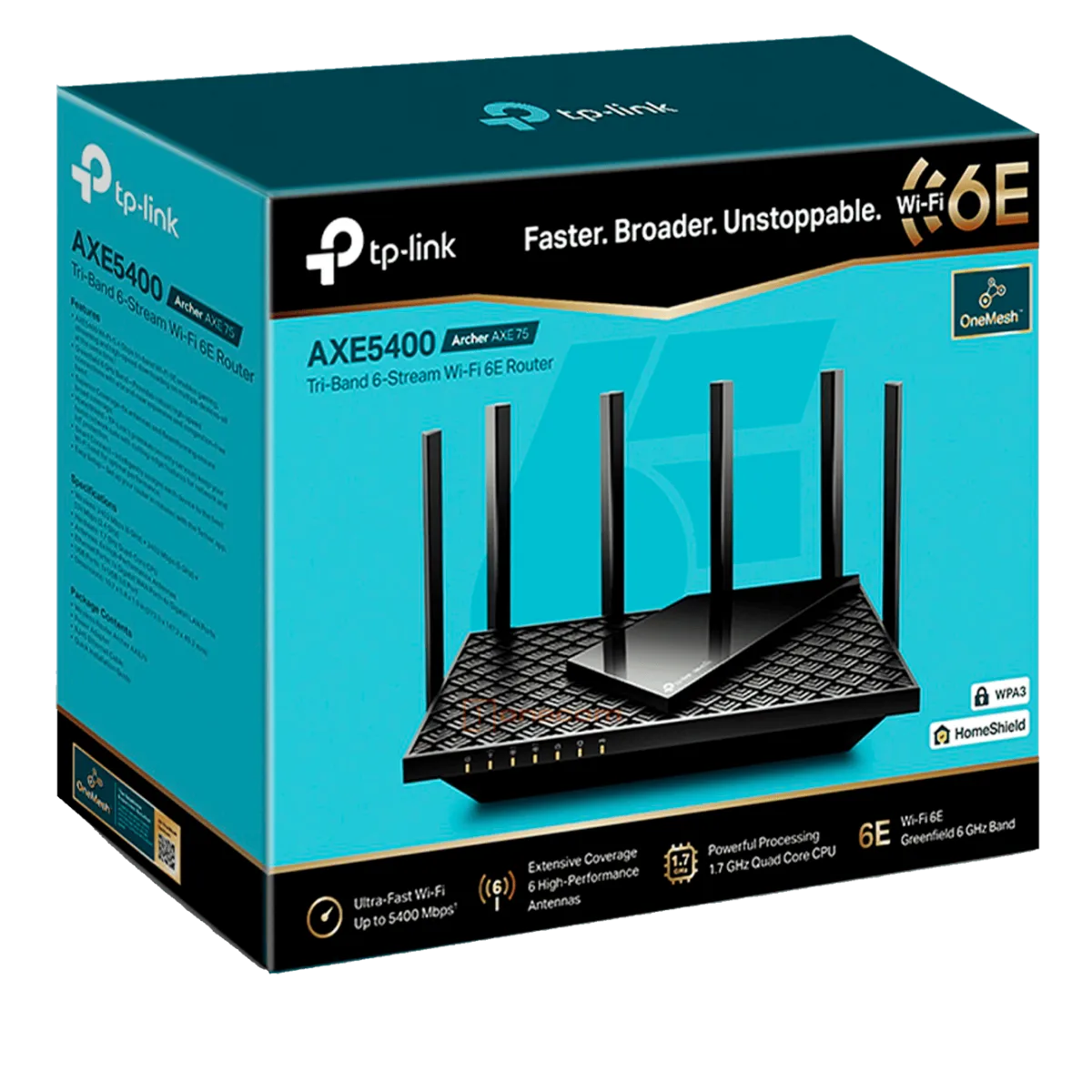 TP-Link Archer AXE75 / AXE5400 Беспроводной трехдиапазонный маршрутизатор Wi-Fi 6E