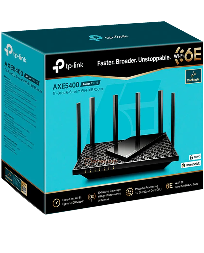 TP-Link Archer AXE75 / AXE5400 Беспроводной трехдиапазонный маршрутизатор Wi-Fi 6E