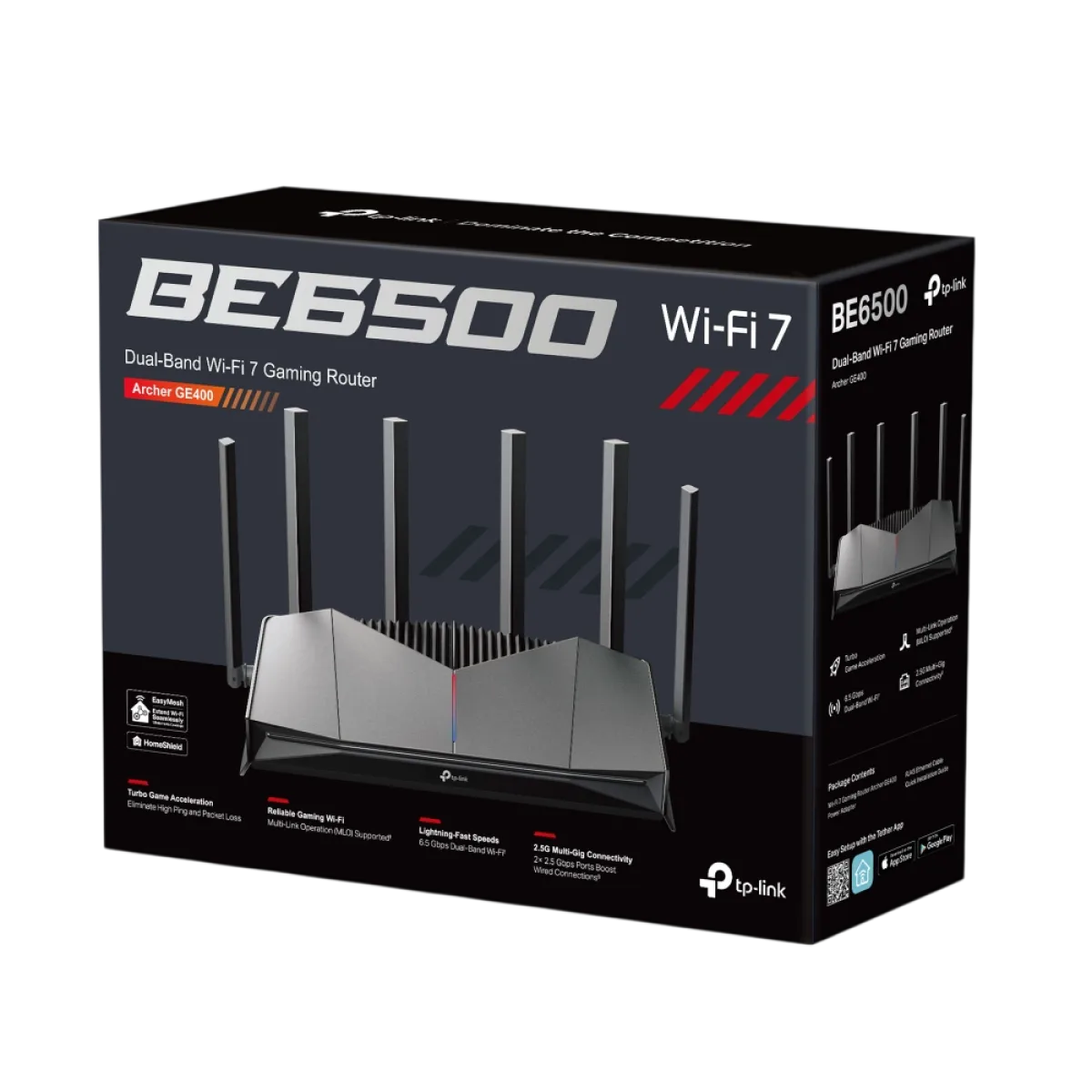 TP-Link Archer GE400 / BE6500 Игровой роутер Wi-Fi 7