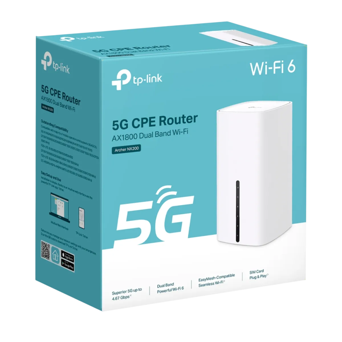 TP-Link Archer NX200 / AX1800 Гигабитный 5G-роутер Wi-Fi 6