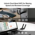 TP-Link Archer T5U Plus / AC1300 Двухдиапазонный USB-адаптер Wi-Fi с двумя антеннами
