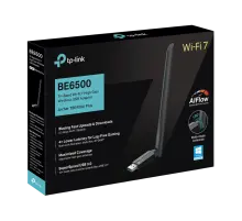 TP-Link Archer TBE400U Plus / BE6500 Трёхдиапазонный USB-адаптер Wi-Fi 7 с антенной