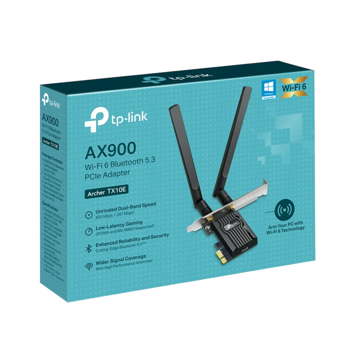 TP-Link Archer TX10E / AX900 PCIe-адаптер Wi-Fi 6 и Bluetooth 5.3