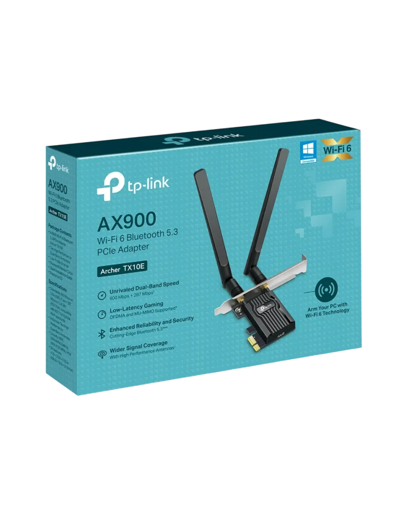 TP-Link Archer TX10E / AX900 PCIe-адаптер Wi-Fi 6 и Bluetooth 5.3