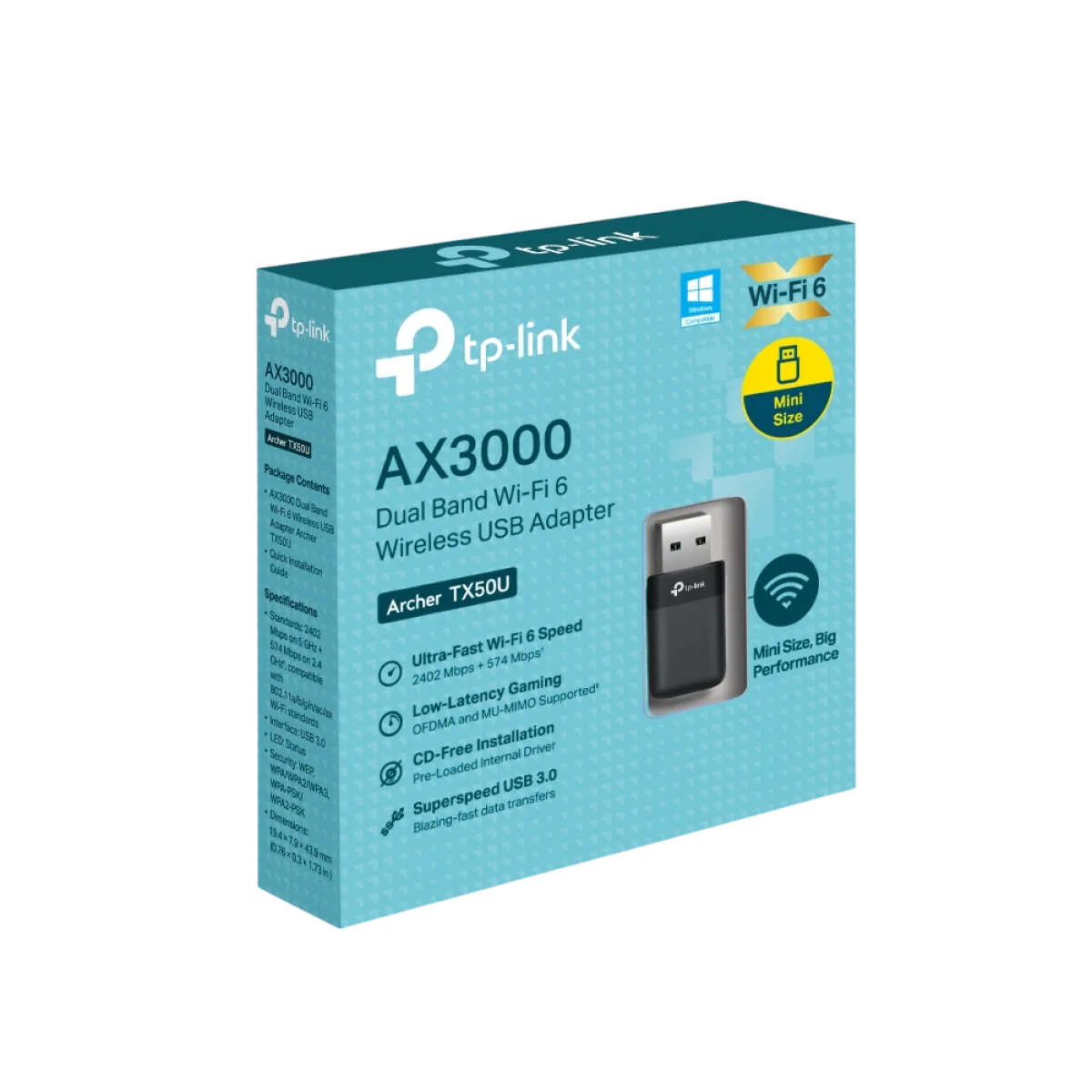 TP-Link Archer TX50U / AX3000 USB-адаптер Wi-Fi 6