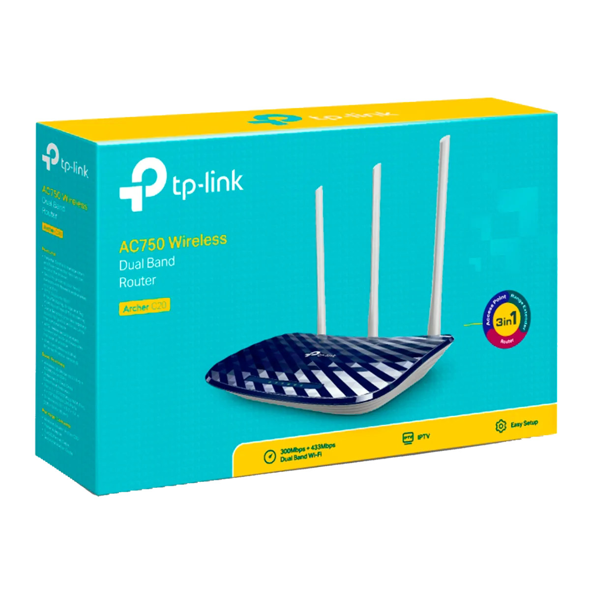 TP-Link Archer C20 / AC750 Беспроводной двухдиапазонный маршрутизатор