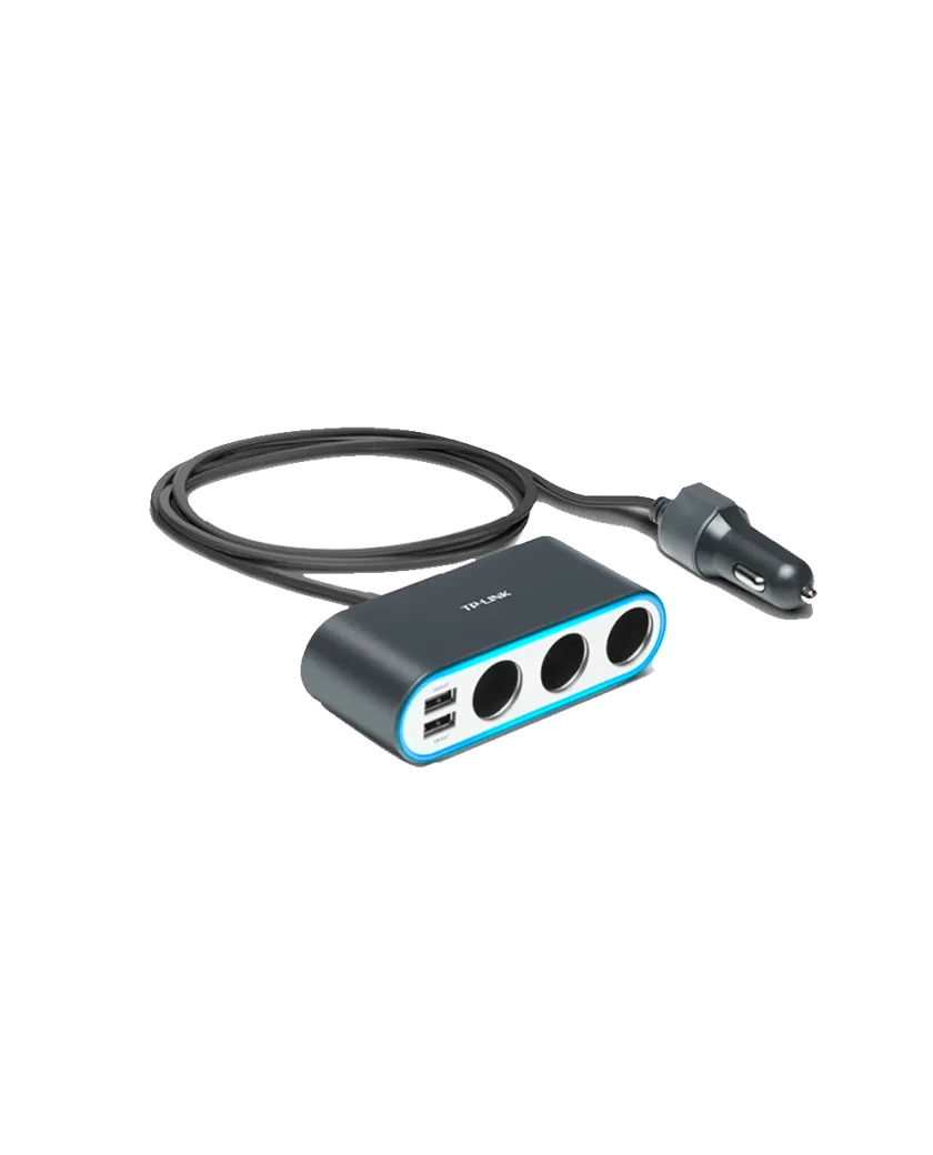 TP-Link CP250 / 3-портовый адаптер питания для прикуривателя с 2-портовым USB-зарядным устройством