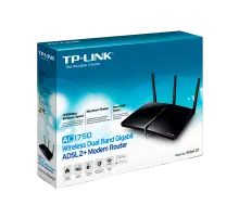 TP-Link Archer D7 / AC1750 Двухдиапазонный беспроводной гигабитный маршрутизатор со встроенным модемом ADSL2+