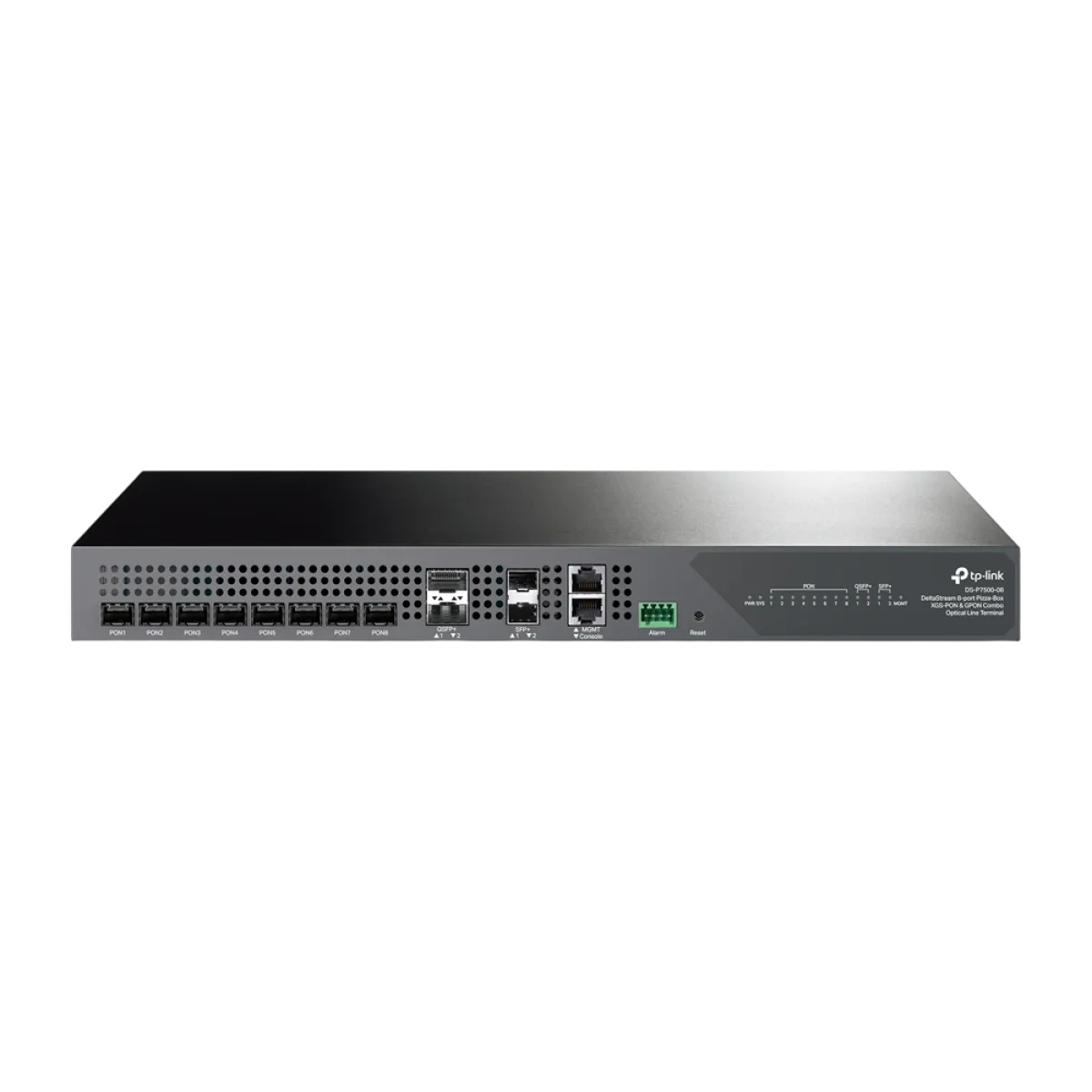 TP-Link DS-P7500-08 / 8-портовый комбинированный OLT XGS-PON/GPON с 2×40G QSFP+ и 2×10G SFP+ Uplink