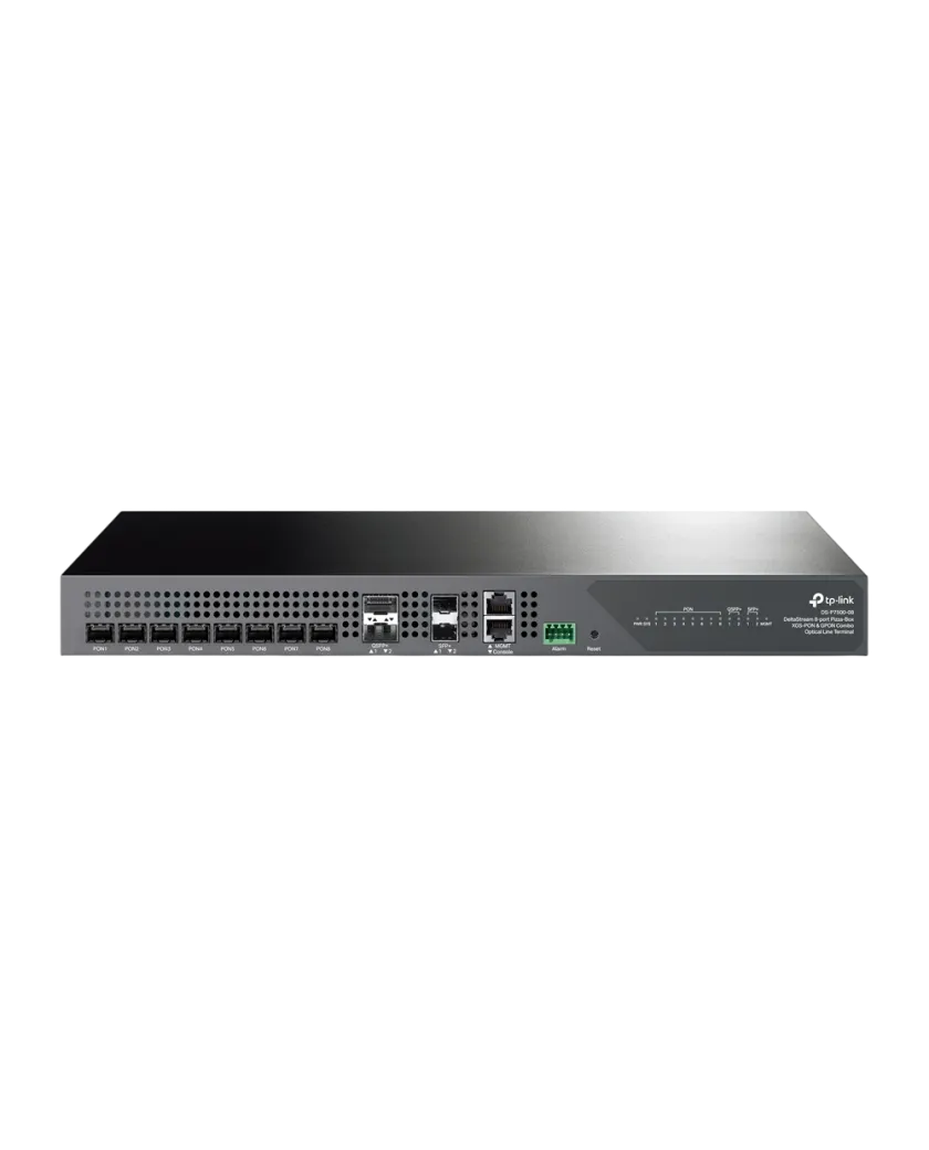 TP-Link DS-P7500-08 / 8-портовый комбинированный OLT XGS-PON/GPON с 2×40G QSFP+ и 2×10G SFP+ Uplink